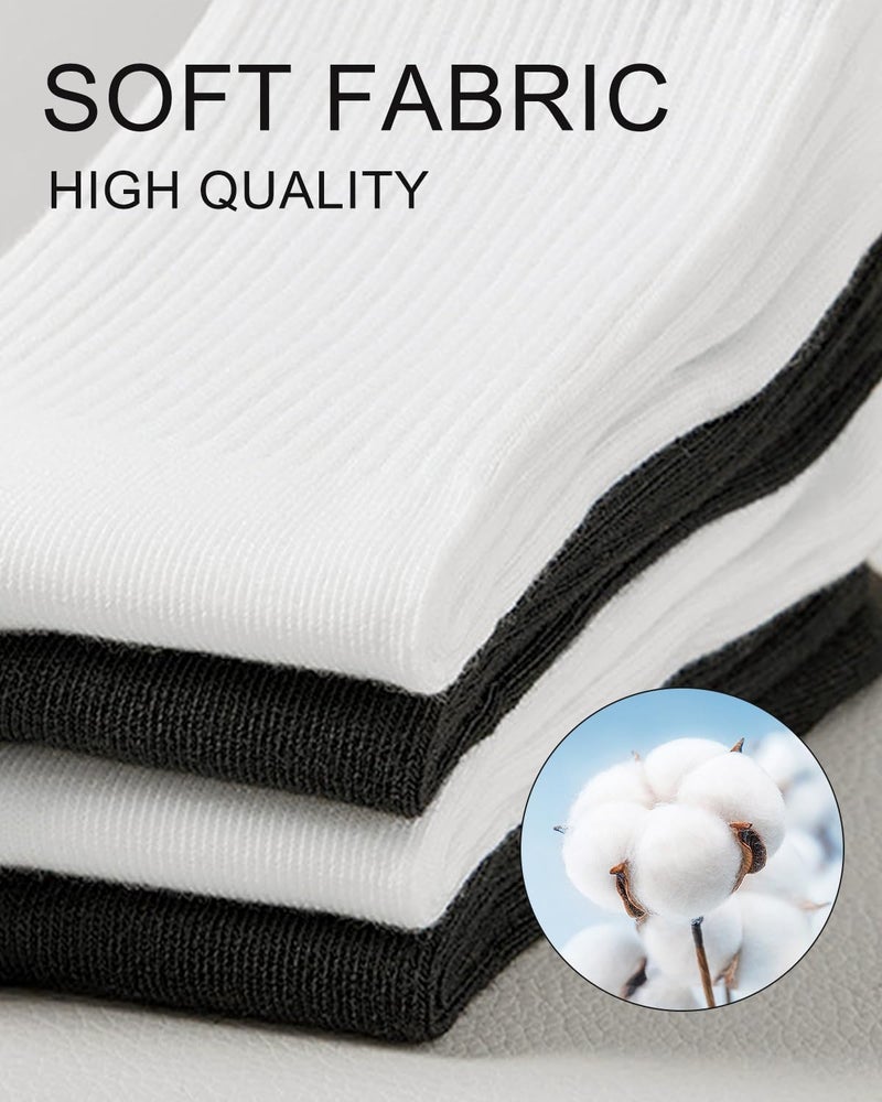 SHIZEN Womens Crew Socks 3-12 Pairs Pack Size 6-11 - Image 2